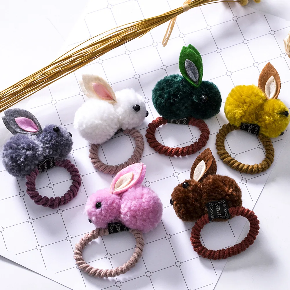 Новые милые детские заколки для волос повязка с животными Кроликом стильная