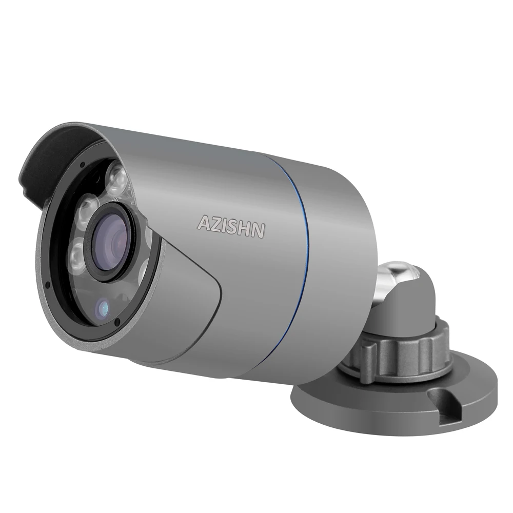 AZISHN ONVIF Проводная аудио IP камера 720P/960P/1080P H.264 Сетевая P2P микрофон захват