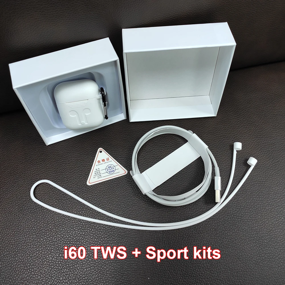 i60 TWS Pop up 1:1 Replica Separate use Wireless Earphone QI Charging Bluetooth 5.0 Earphones Bass Earbuds PK i20 i12 | Электроника