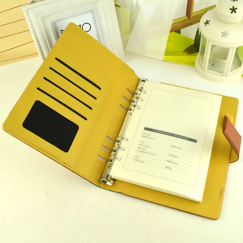 A5 b5 модный кожаный дорожный журнал на спирали ежедневник записная книжка