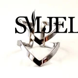 SMJEL 10 шт-R248 оптовая продажа Бохо панк двойные линии V кольца на Шевроны для женщин