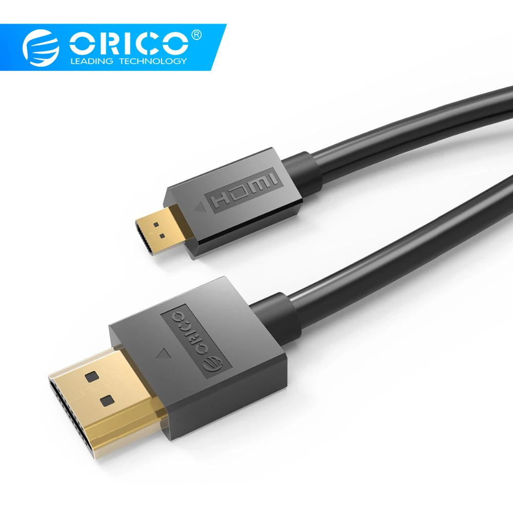 ORICO Mirco hdmi-hdmi кабель 4K 3D HDMI 2,0 разъем для ЖК-телевизора проектора PS3 PS4 xbox 360 PC HDMI видео кабель