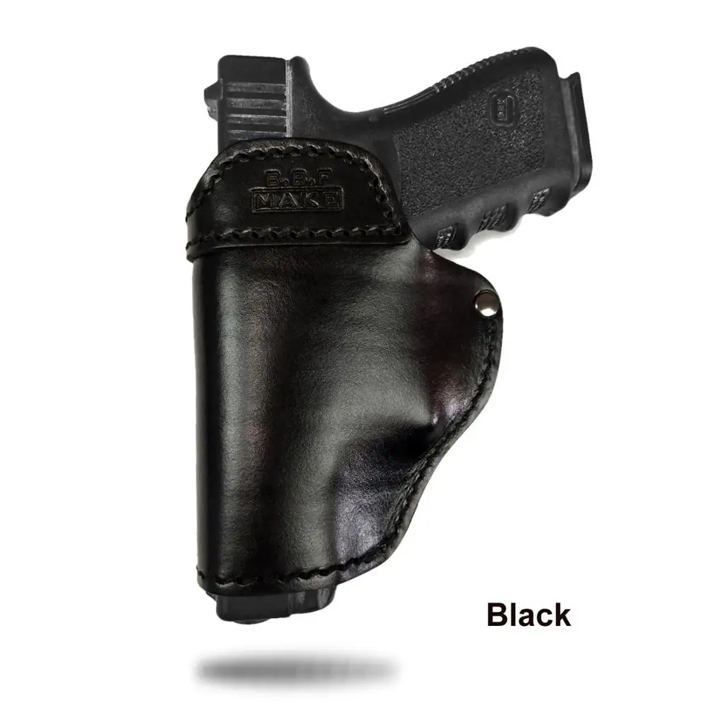 B.B.F MAKE Пистолет Чехол кожаный мешок Patternt сумка доски для S& W М& P щит GLOCK 17 18 19 22 23 26 27 32 42, 43 SpringField Cas