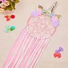 Круглая повязка на голову Fioday для девочек, с бантом в виде единорога