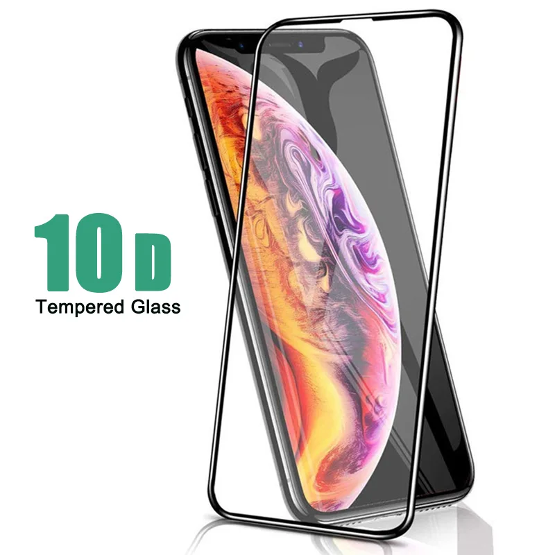 10D защитный чехол из закаленного стекла для iPhone 6 7 8 plus полное покрытие защита