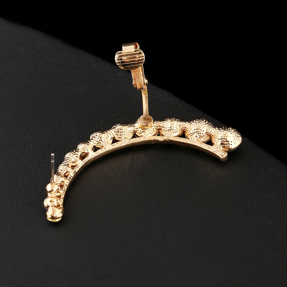 Высококачественные черные и белые циркониевые серьги пирсинг для манжет