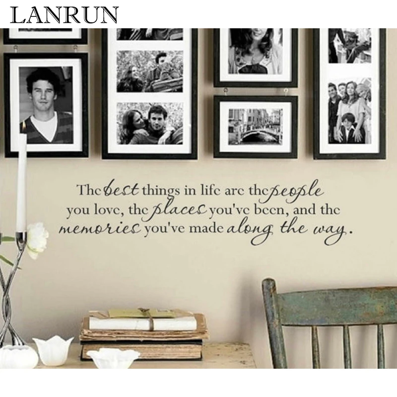 Наклейка на стену с цитатами Лучшие вещи в жизни наклейки вырезами из винила для