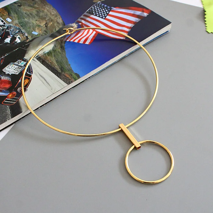 Новинка Женское Ожерелье медная металлическая Бриллиантовая подвеска нагрудник