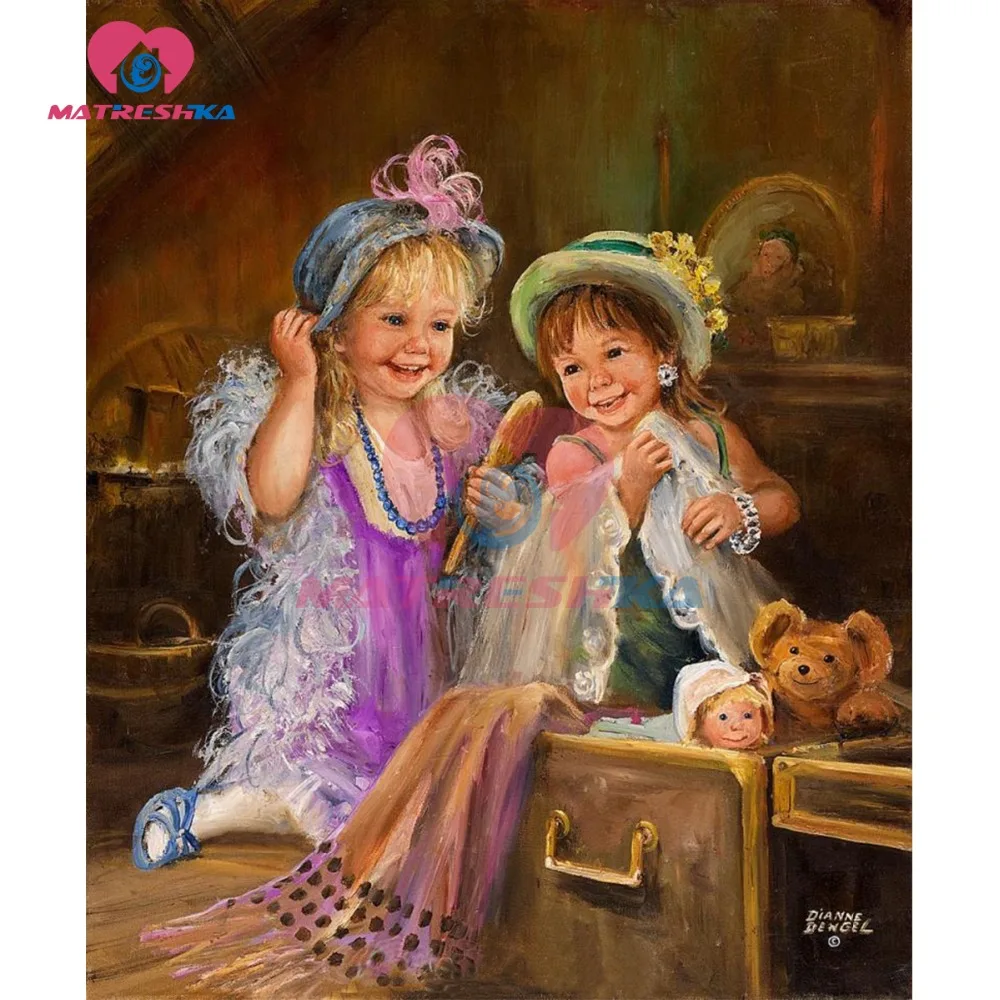 Алмазная вышивка картины для девочек Стразы алмазы ремесла 5d diy алмазная