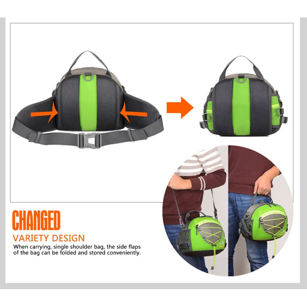 Многофункциональная спортивная поясная сумка 20 л Большая вместительная на плечо