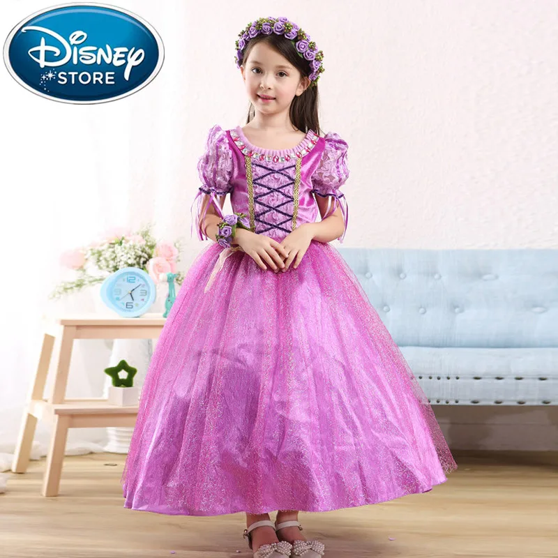 Летнее Детское платье для девочек Disney Холодное сердце платья с Золушкой Снежной