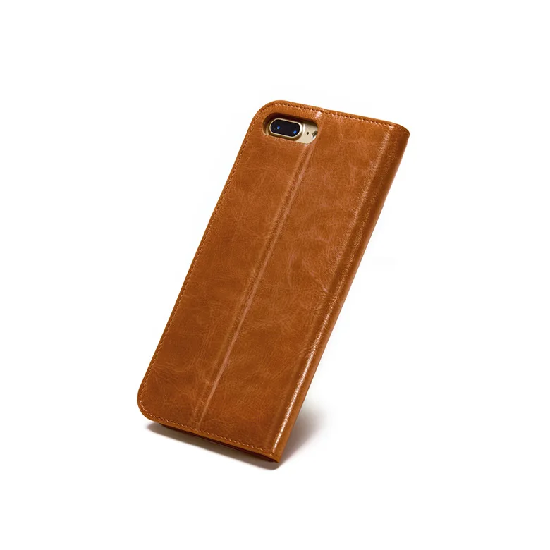 В стиле ретро из натуральной кожи чехол с держатель стойка для карт iPhone 7/7 plus/6 Plus/6s