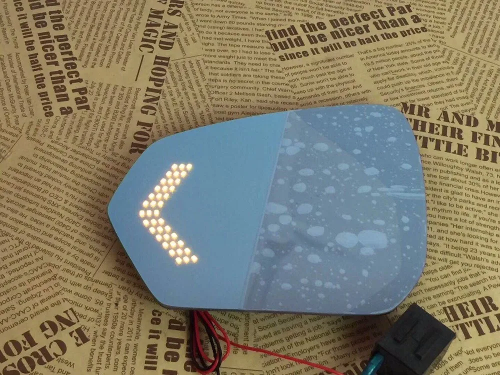 

Osmrk blue rear view mirror for NEW COROLLA with electric heating, led dynamic side turn signal, anti-glaring, bigger vision