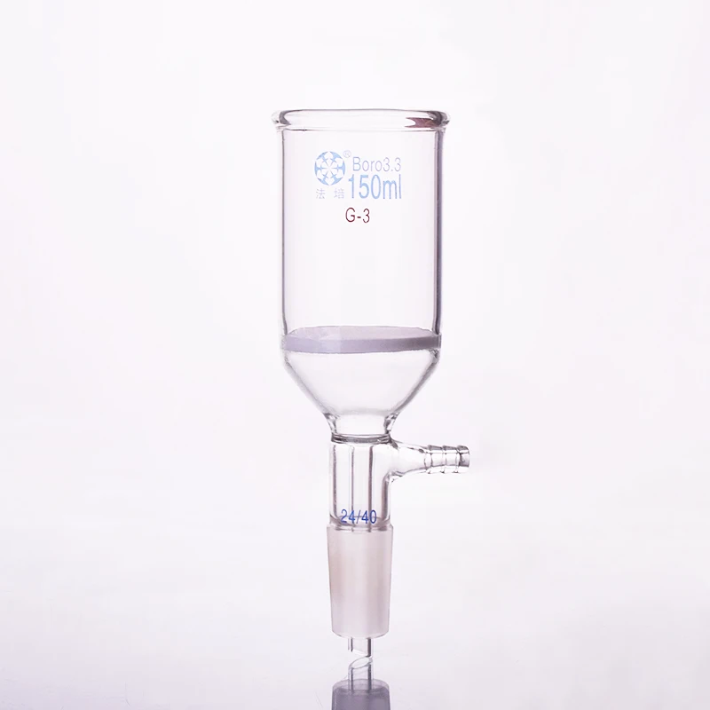 Filtration funnel with grinding mouth sand board Capacity 150ml Joint 24/40 Sand specifications G3 Bush | Канцтовары для офиса и