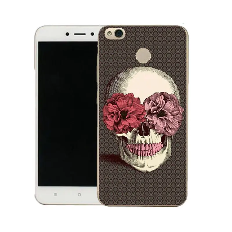 QMSWEI Clear Phone Case For Mi 6 5 5s note3 Redmi note4x 4x 3s 4a 5a note5a TPU Soft Cartoon Skull Cover Free shipping |