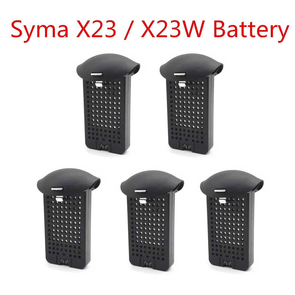 Литиевый аккумулятор для квадрокоптера SYMA X23 X23W 3 7 в 500 мАч 5 шт.|Перезаряжаемые