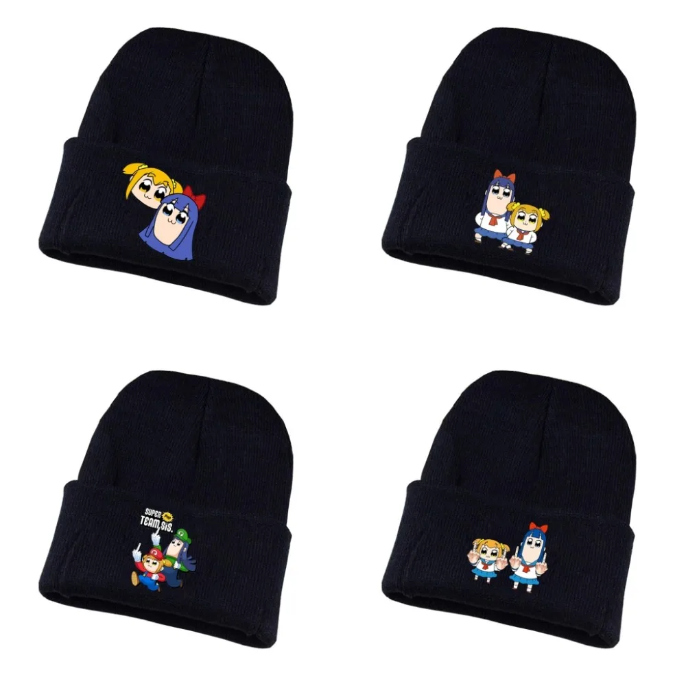 Зимняя вязаная шапка для мужчин и женщин Эпическая в стиле аниме поп команды