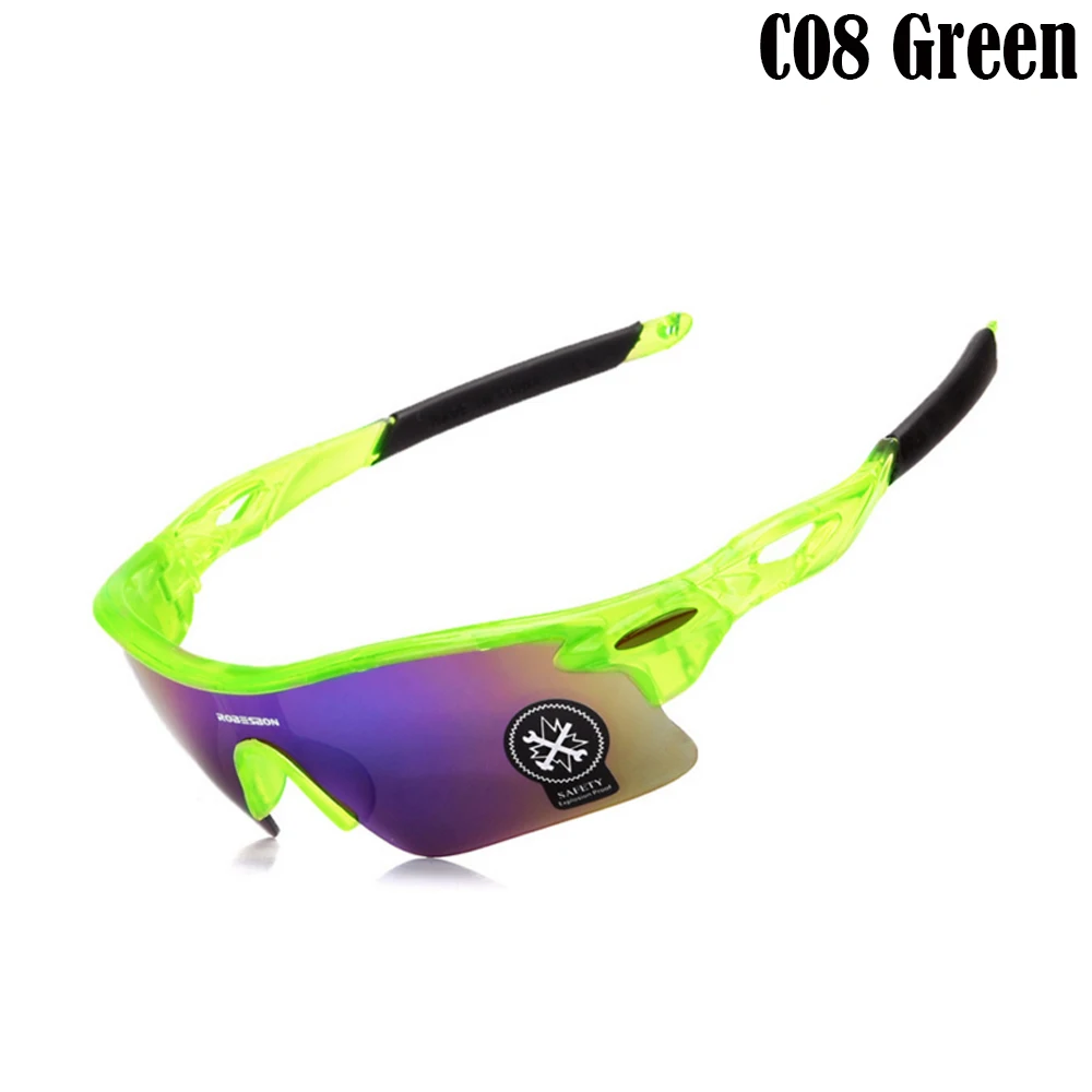 C08 Green Спортивные очки MASCUBE UV400, уличные спортивные очки для езды на велосипеде, ветрозащитные очки, мотоциклетные очки Oculos Ciclismo - Цвет: C08 Green
