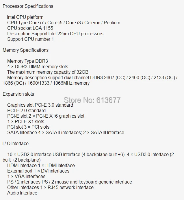 Материнская плата для MSI Z77A-G43 LGA 1155 DDR3 для i3 i5 i7 процессор 32 ГБ USB3.0 SATA3 Z77 рабочего Материнская плата