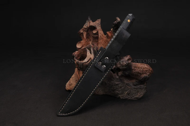 Китайский короткий меч охотничий нож полностью ручной работы пружинный стальной