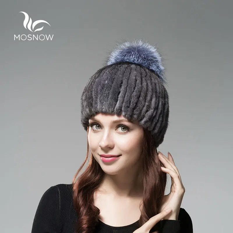 Новинка 2019 года меховые зимние шапки из натуральной норки для женщин плотная