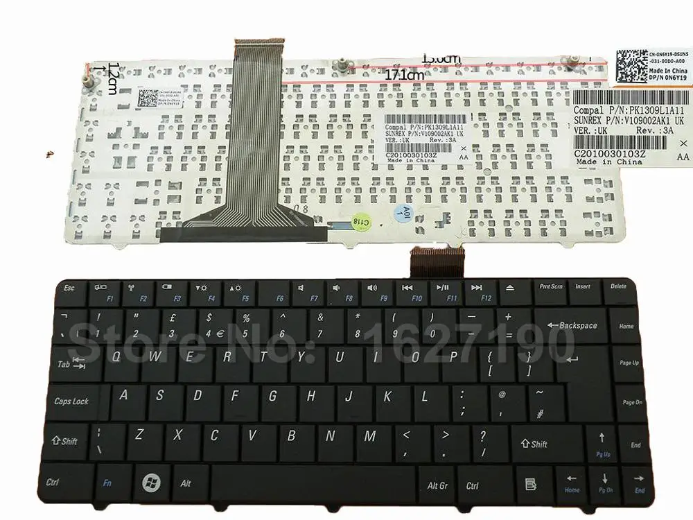 

New UK Keyboard Laptop for DELL Inspiron 11Z 1110 BLACK Laptop Keyboards With