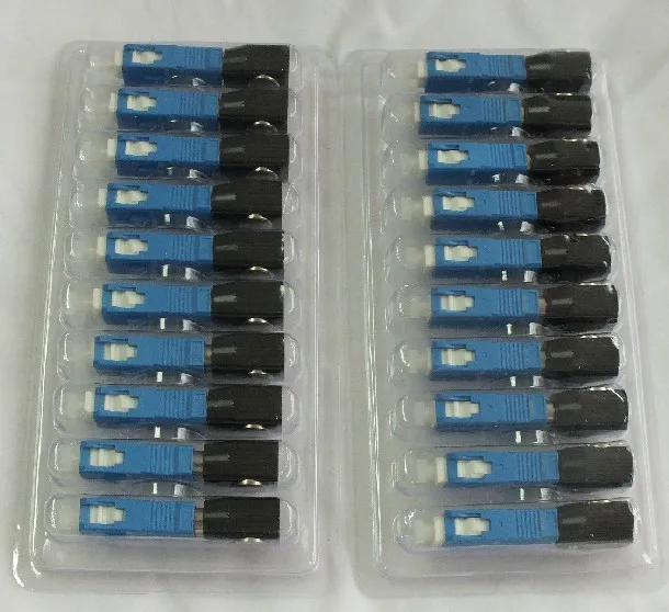 Бесплатная доставка Круглый SC Голый волоконный адаптер соединитель волокна