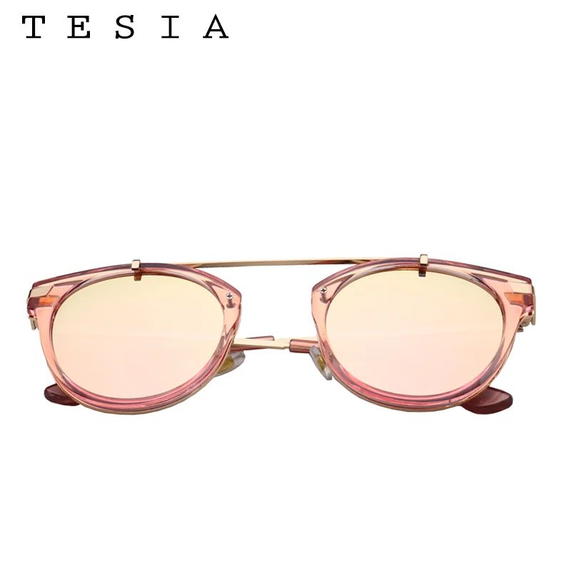TESIA Новые горячие продажи овальные солнцезащитные очки с защитой от УФ лучей