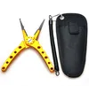 Нержавеющая сталь Рыбалка Pliers19.5cm 5,41 oz Алюминий сцепление Alicate Pesca De песка Карп рыболовные плоскогубцы рыболовные инструменты - Цвет: Коричневый
