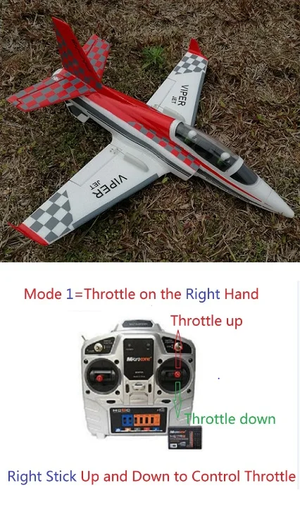 mode1 Мини Viper 50 мм RC Самолет Jet Hobby EPO готов к полету RTF, без батареи версии - Цвет: mode1