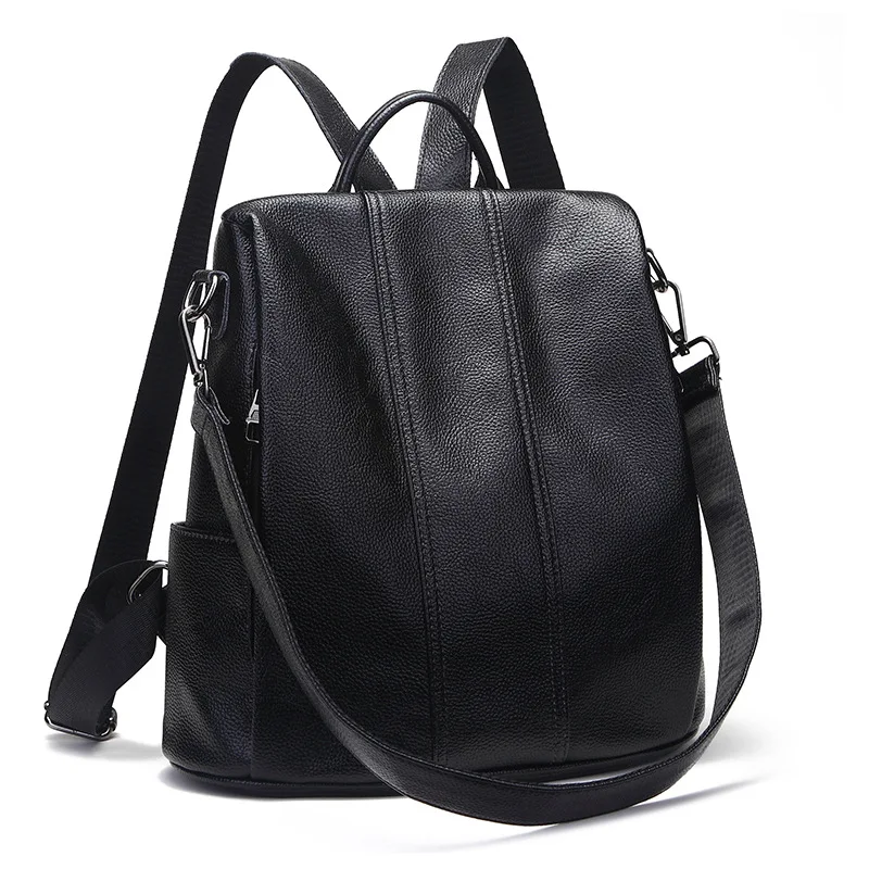 Женские рюкзаки из 100% натуральной кожи новый модный роскошный брендовый