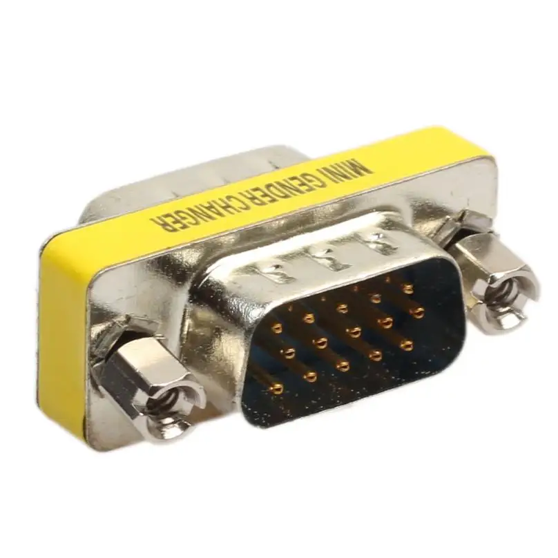 Новинка 15 Pin VGA SVGA адаптер для смены пола соединитель мужчин и женщин 18Apr20 хит