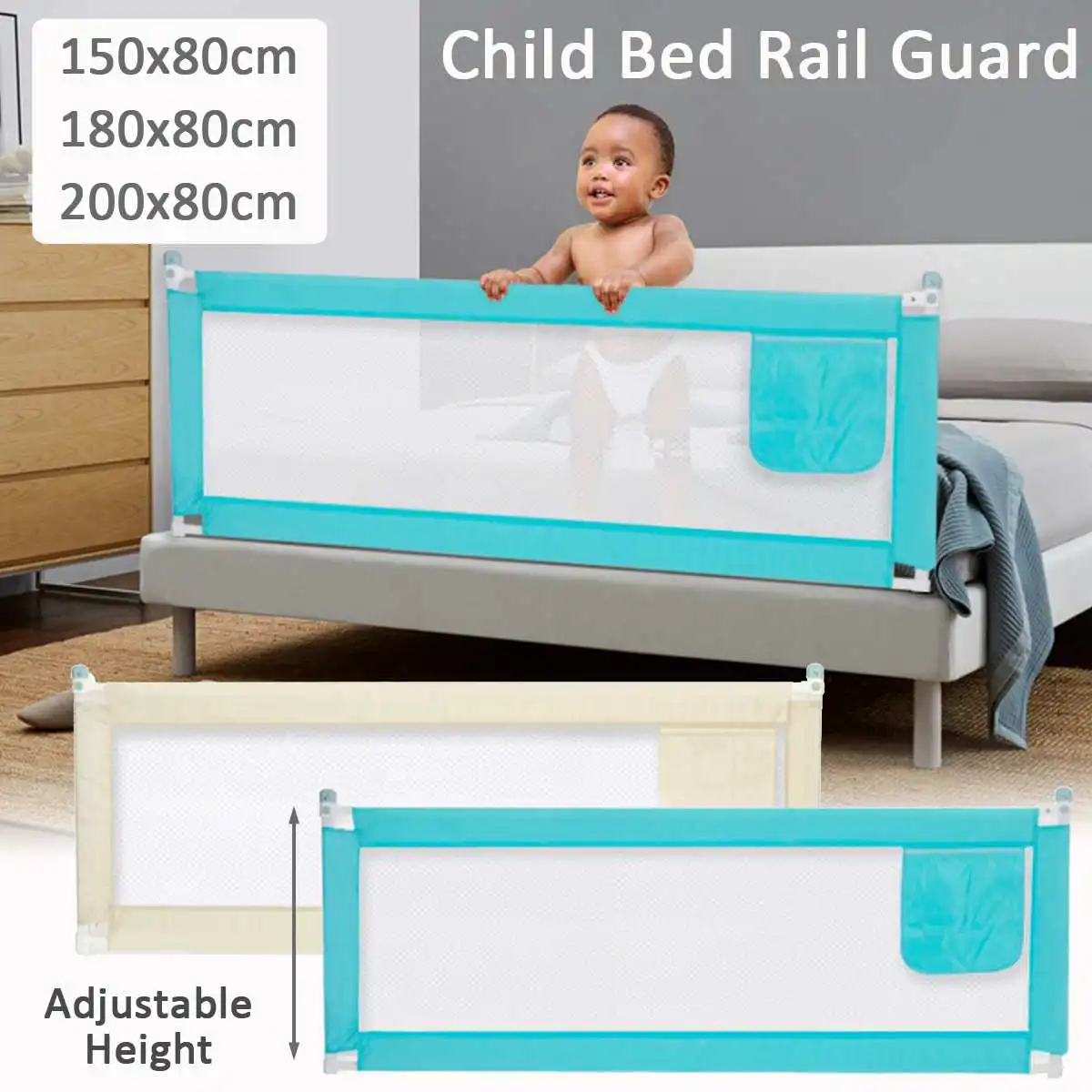 

Baby Bed Fence Home Kids Playpen Safety Gate Products Child Care Barrier for Beds Crib Rails Security Fencing Baby Safe Guard