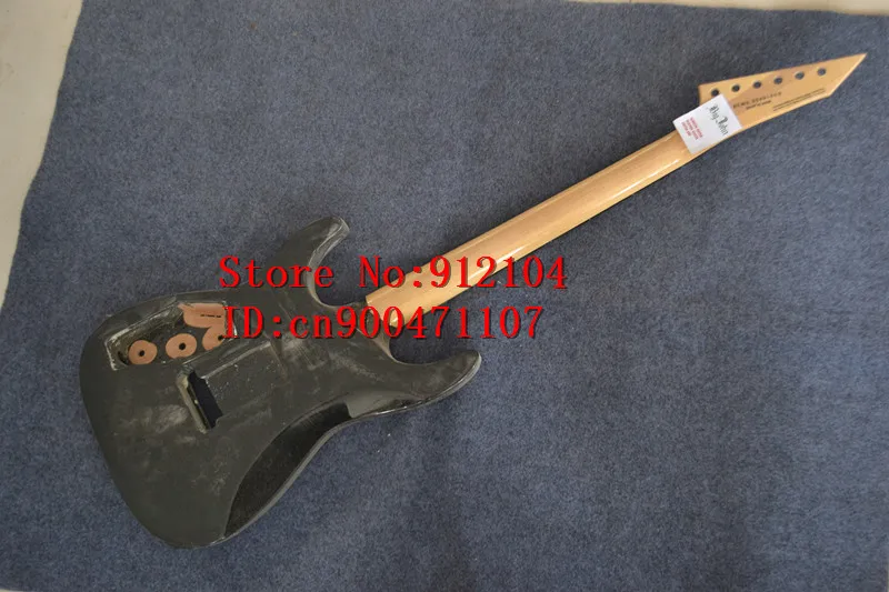 Бесплатная доставка новый Большой Джон двойная волна электрогитара в черном без