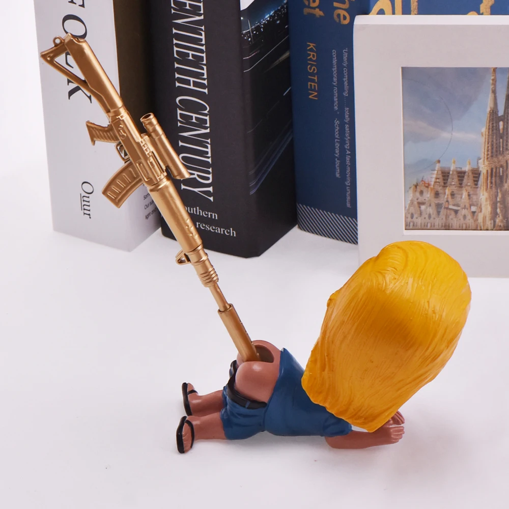 Горячее предложение! Дональд Трамп забавная подставка для ручек держатель шутка