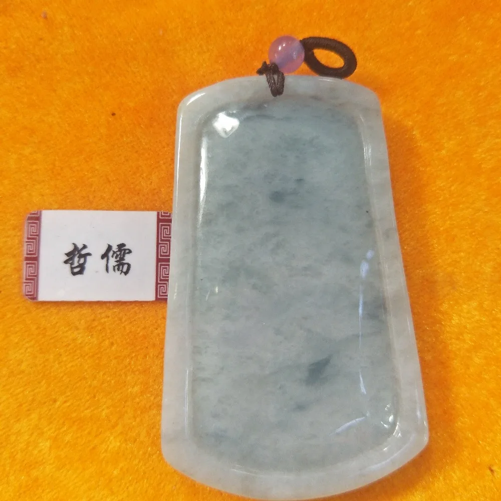 

Natural myanmar jadeite pendant carved mandarin duck lotus pendant to send beads chain love women jewelry gifts