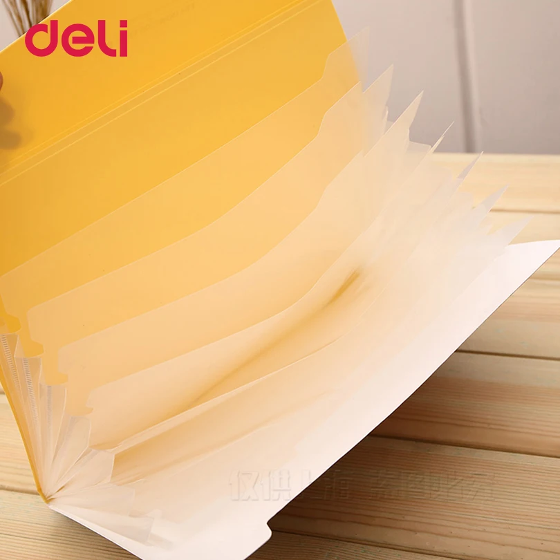 Deli прочный водонепроницаемый расширяющийся бумажник формата А4 Удобная папка