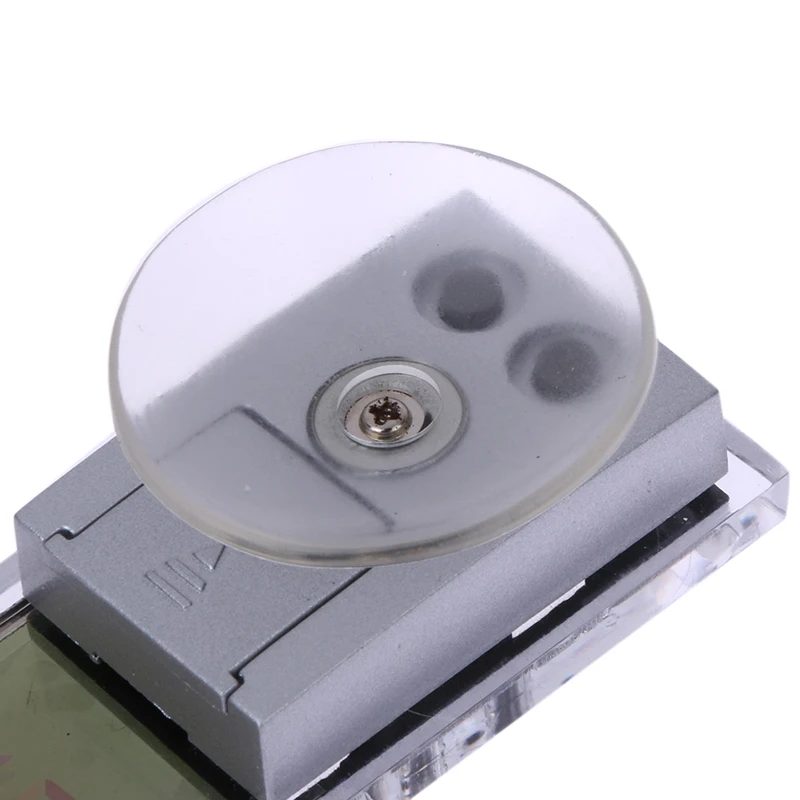 Авто 2 в 1 цифровой ЖК дисплей часы термометр с присоской для автомобильные