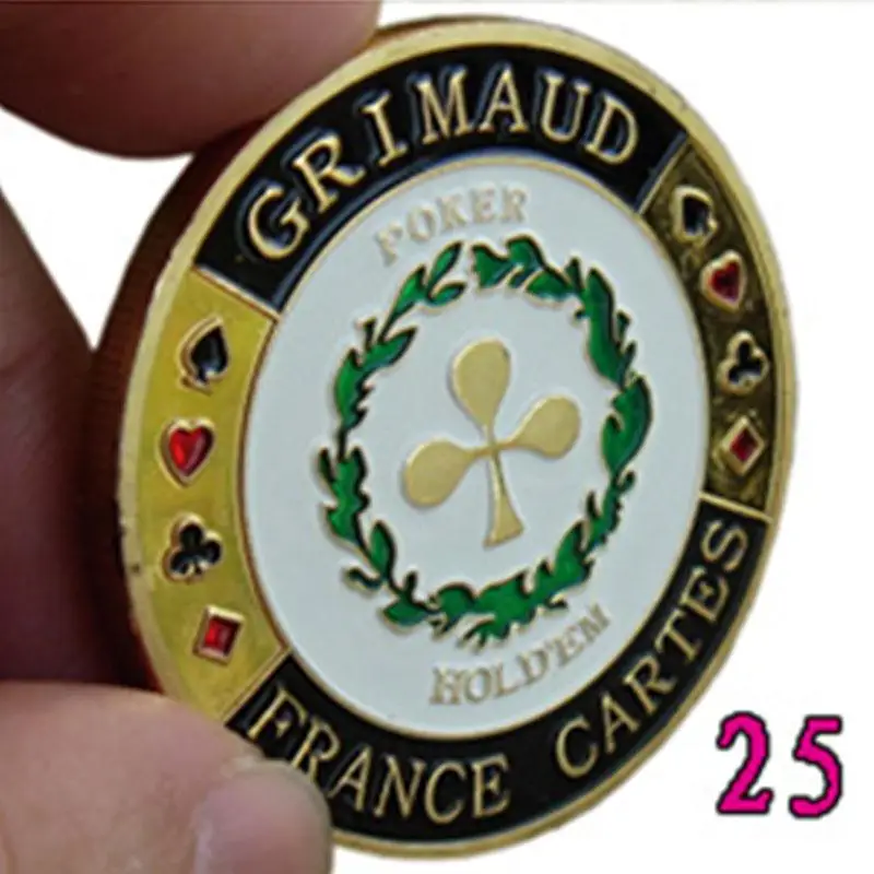 Poker Card Chips защита для рук Poker Spade счастливые фишки Позолоченные памятные обмен монет коллекция монет подарок