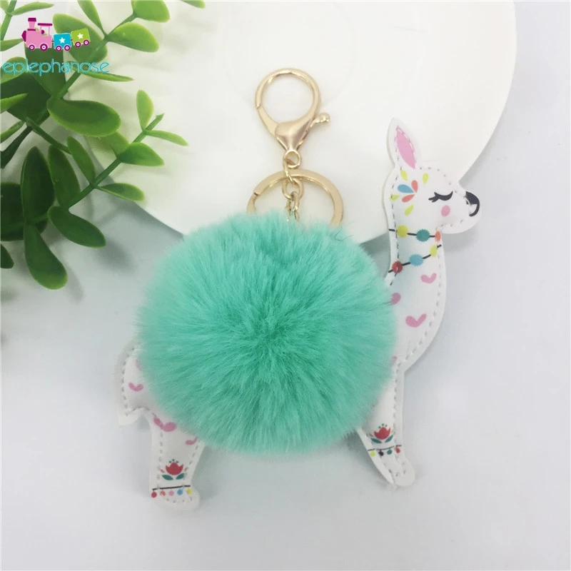 Lovely 12 см белый Альпака лама Kawaii Плюшевые игрушки брелок кукла подвеска мягкие