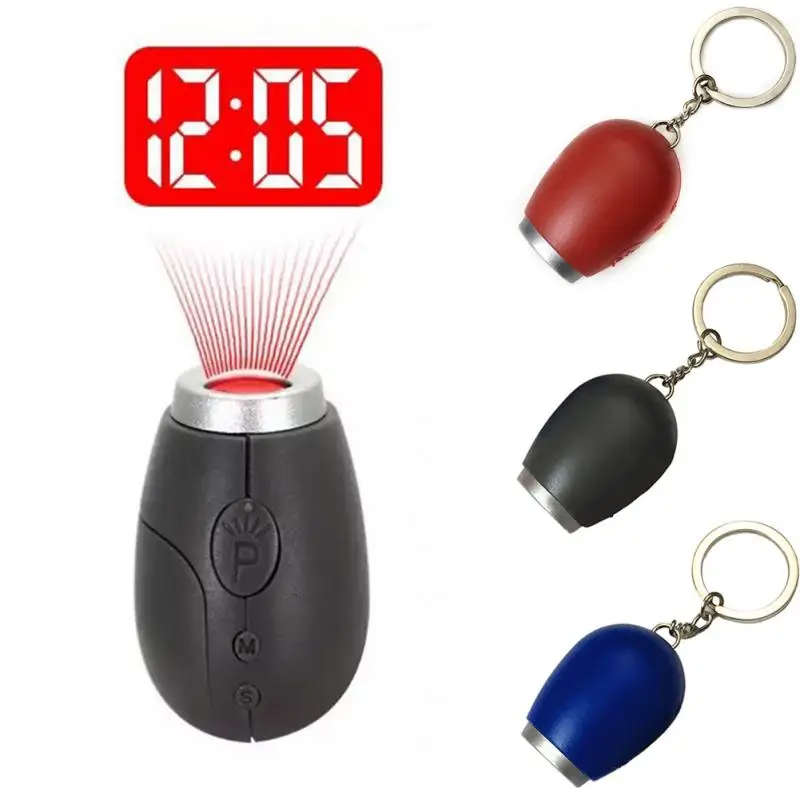 Цифровые Проекционные светодио дный LED Мобильные часы со временем проекция цифровые часы Ночной Свет Волшебный проектор часы