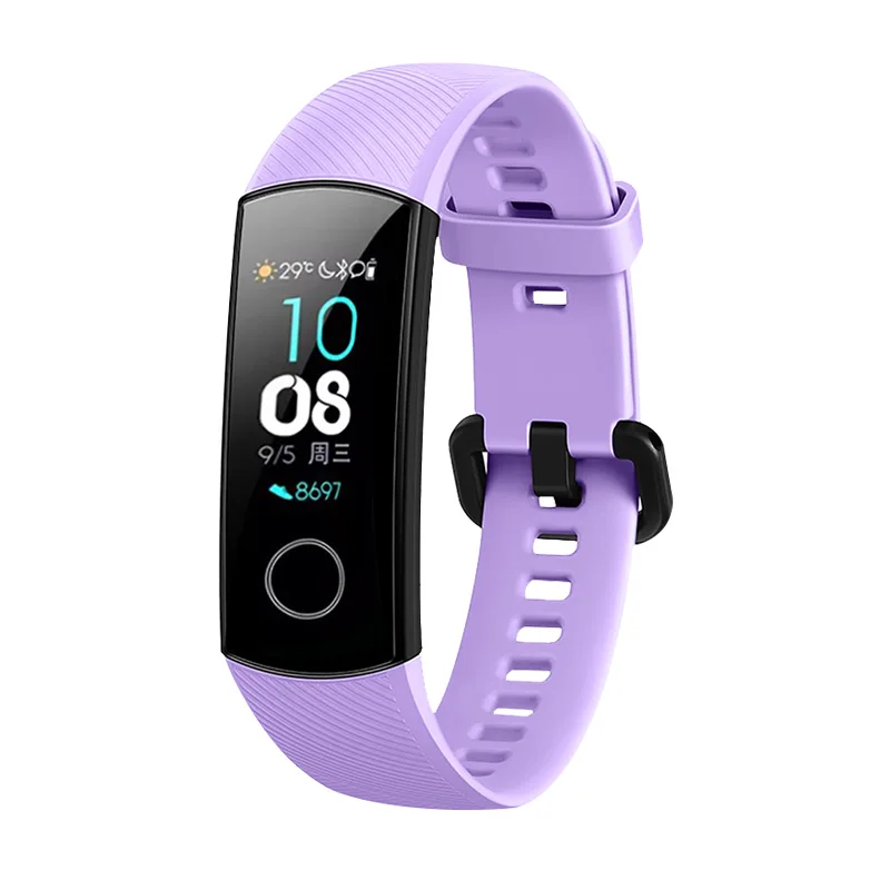 Ремешок силиконовый для смарт часов Huawei Honor Band 5 цветной спортивный браслет band 4
