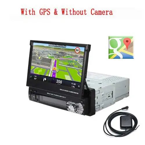 GPS Without Camera Camecho Авторадио Bluetooth 1 din автомагнитола " HD сенсорный экран Универсальный FM стерео аудио MP5 плеер видеокамера заднего вида в автомобиле с поддержкой технологии MirrorLink Link - Цвет: GPS Without Camera