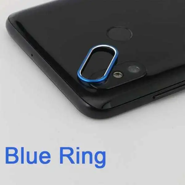 Blue Ring Закаленное стекло для Xiaomi Mi 8 SE A2, металлическое защитное кольцо для объектива камеры для Xiaomi Mi A2 8, защитный чехол для экрана телефона - Цвет: Blue Ring