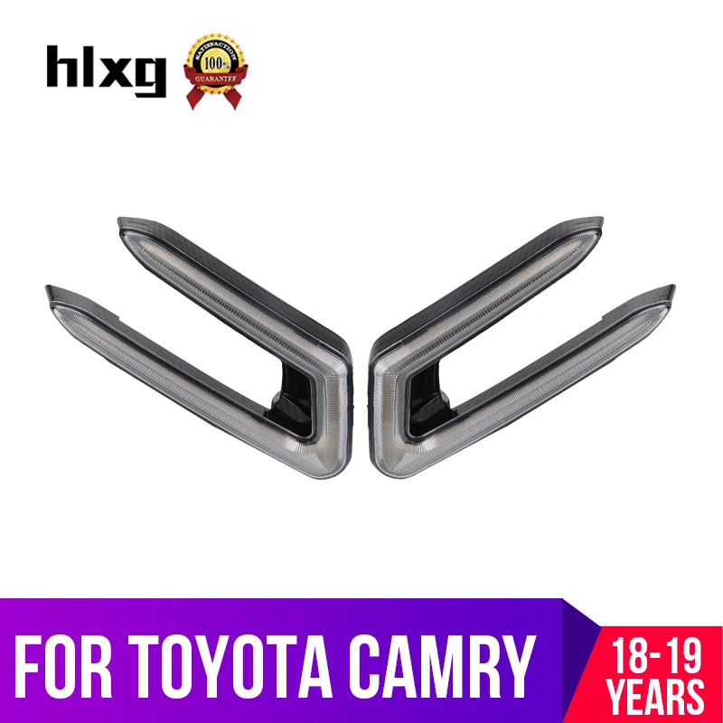 Hlxg автомобильный DRL светодиодный дневный ходовой свет для Toyota Camry 2018 2019