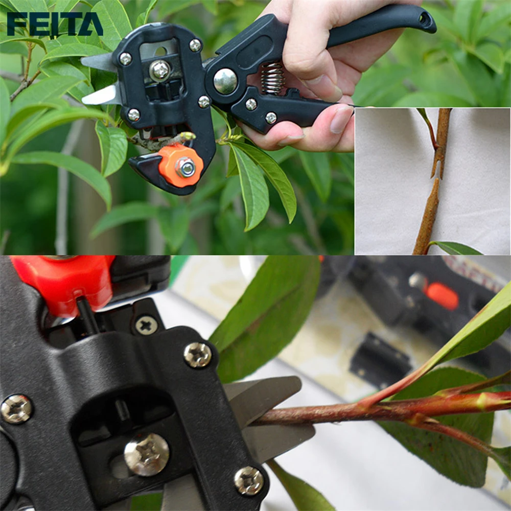 FEITA секаторы ножницы Professional фрукты бонсай дерево прививки инструмент ножи резка