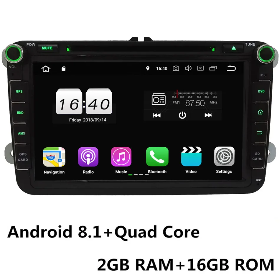 " Восьмиядерный 4G Android 8,1 4 Гб ОЗУ 64 Гб ПЗУ автомобильный DVD мультимедийный плеер стерео для Skoda Octavia Yeti Fabia Rapid Praktik Superb - Цвет: Android 8.1 x 4Core