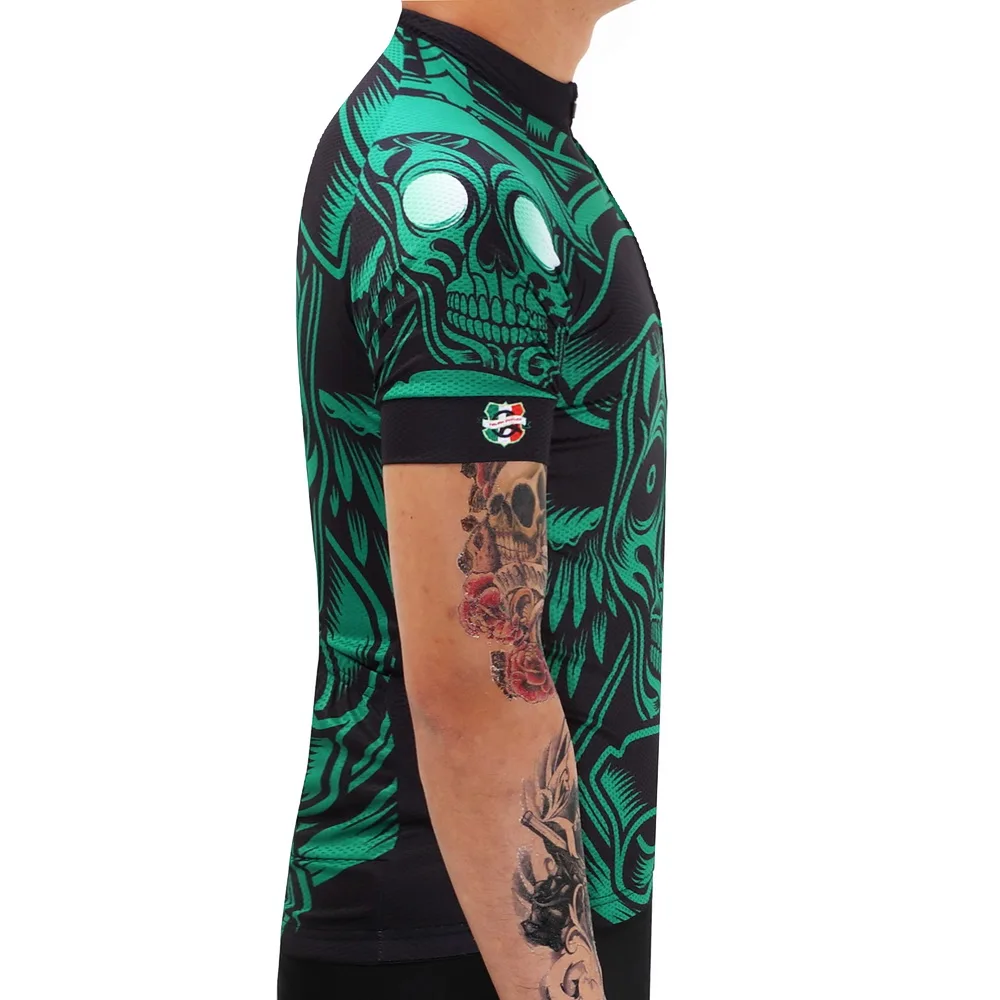 Бренд зеленый человеческий скелет гоночный велосипед одежда для велоспорта Pro Team