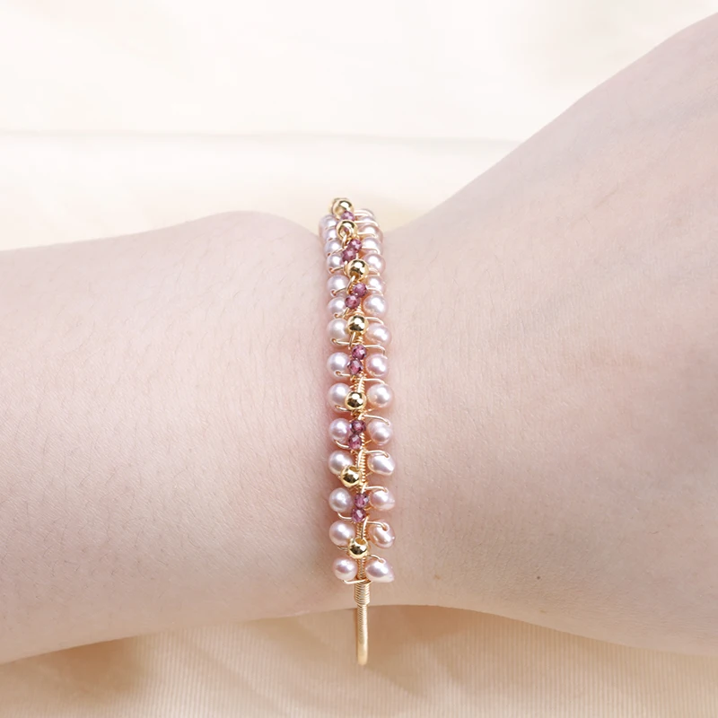 Золотистые проволочные шнуры 14K регулируемые ярко фиолетовые блестящие