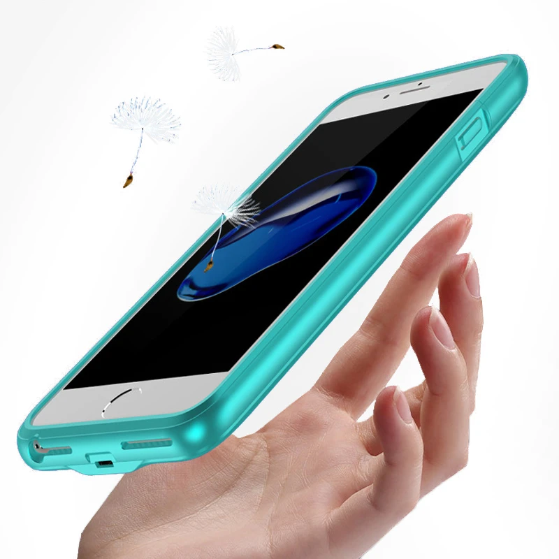 Ультра тонкий 3000 mAh банк питания для iPhone 6 6s 7 plus внешний аккумулятор зарядное устройство чехол мобильный телефон банк питания зарядный чехол